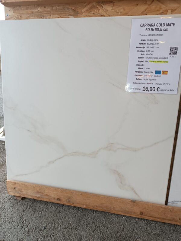809 Carrara Gold Mt 60,5x60,5