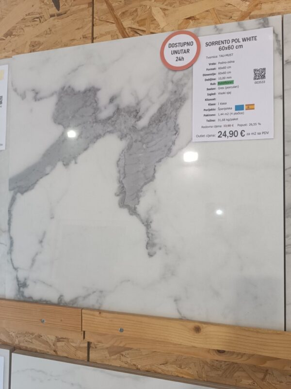 992 Sorrento Pol White 60x60