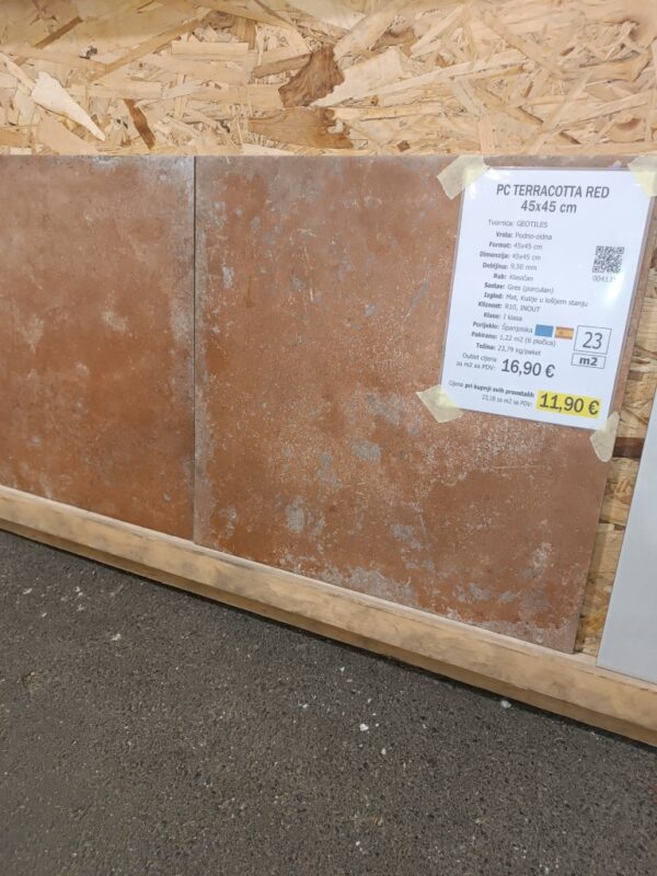 047 Terracotta Red 45x45