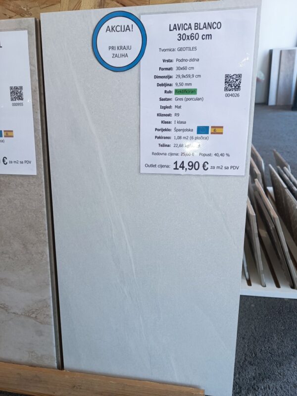 326 Lavica Blanco 30x60