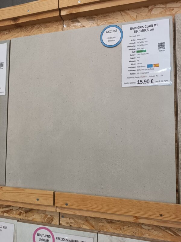341 Bari Gris Clair 59,5x59,5