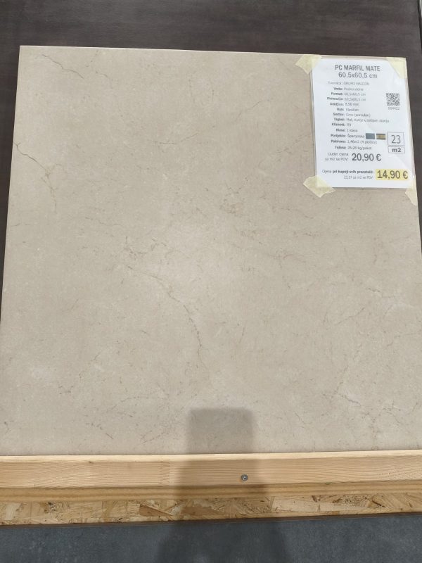 026 Marfil Mate 60,5x60,5