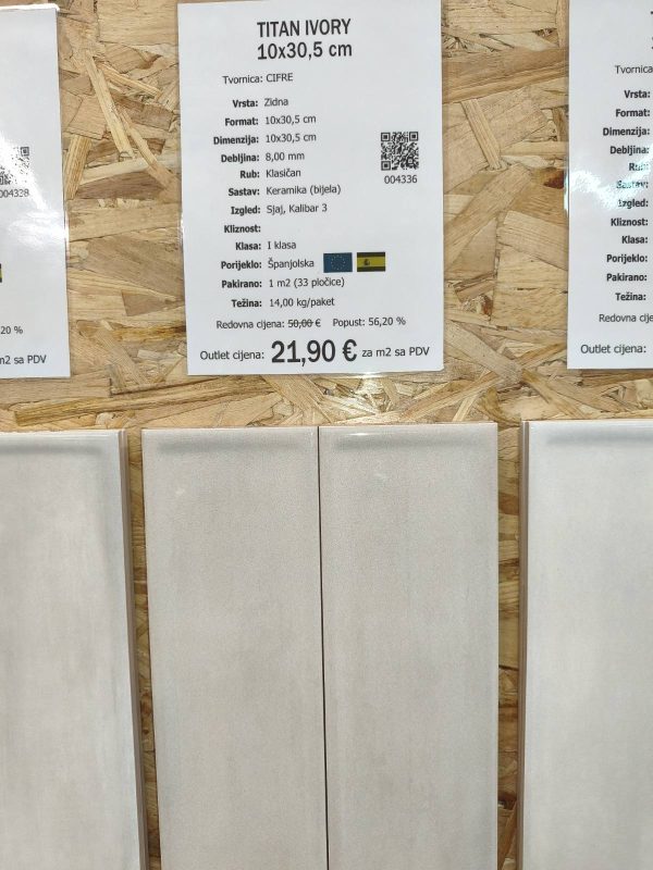 464 Titan Ivory 10x30,5